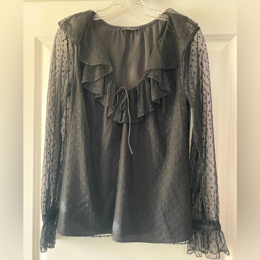 J. Crew Black Blouse